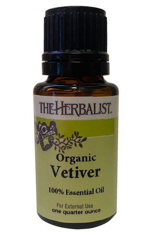 Vetiver Essential Oil 1/4 oz. - Organic
