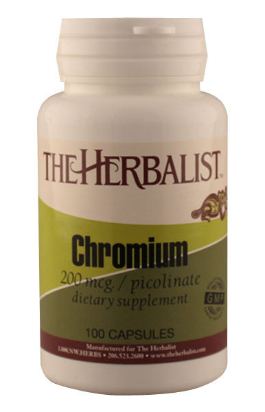 Chromium Picolinate 100 capsules - Herbalist Private Label
